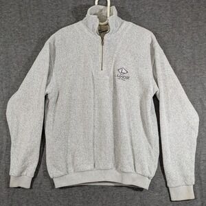 Luxor Las Vegas Pyramid Creations Pull Over Gray Mens Knit Sweatshirt Size M